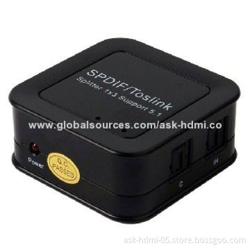 Digital Audio 1 x 3 Splitter SPDIF/Toslink